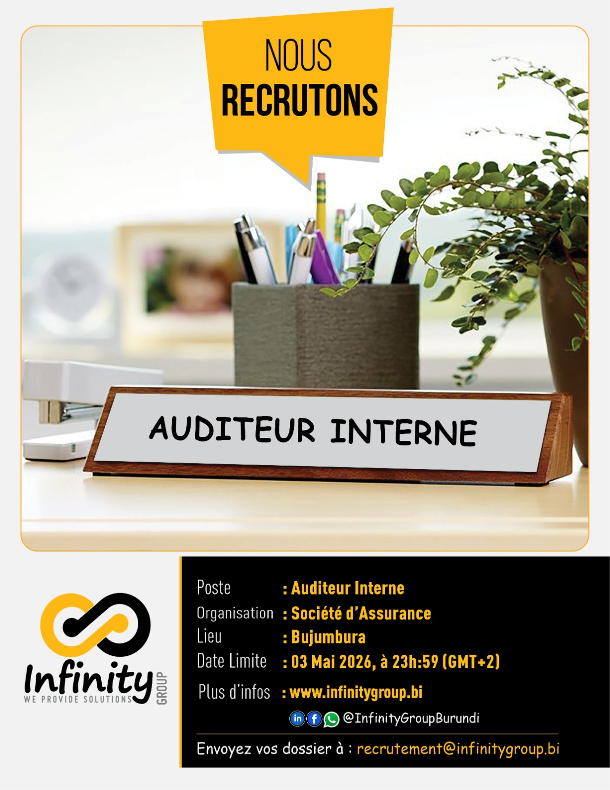 Auditeur(trice) Interne 