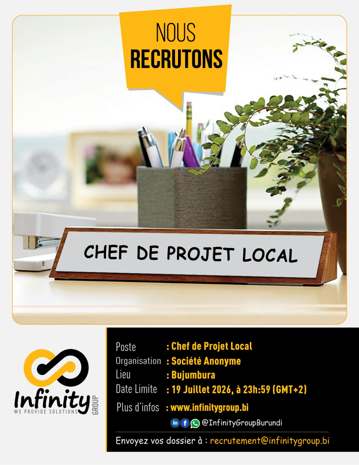 Un(e) Chef de Projet Local