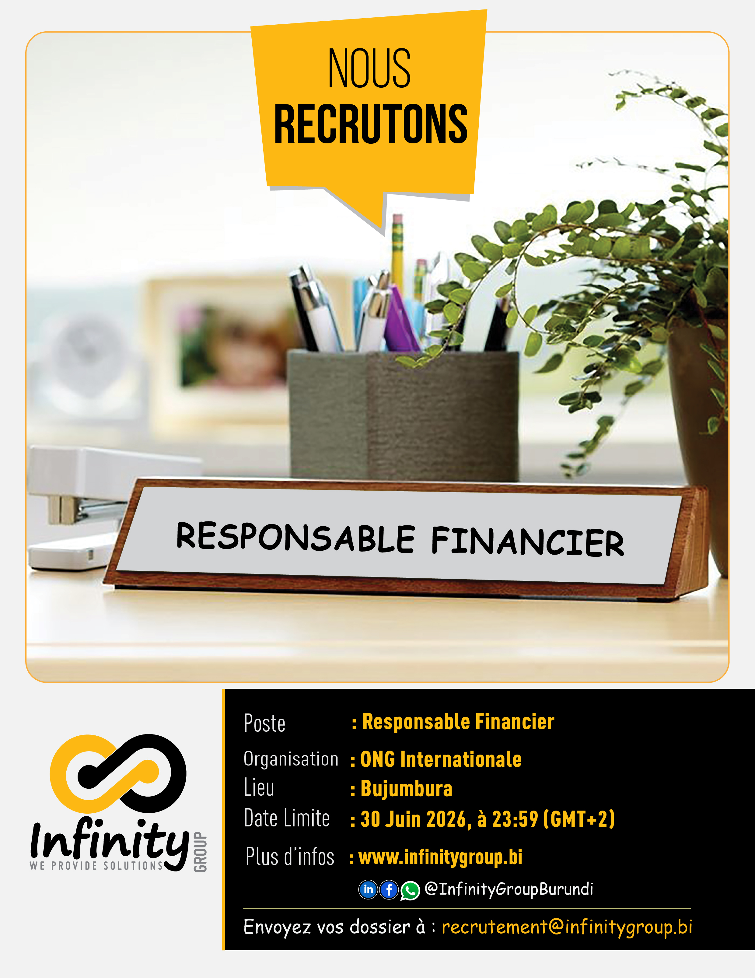 Responsable Financier(ère) 